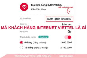 ma khach hang internet viettel