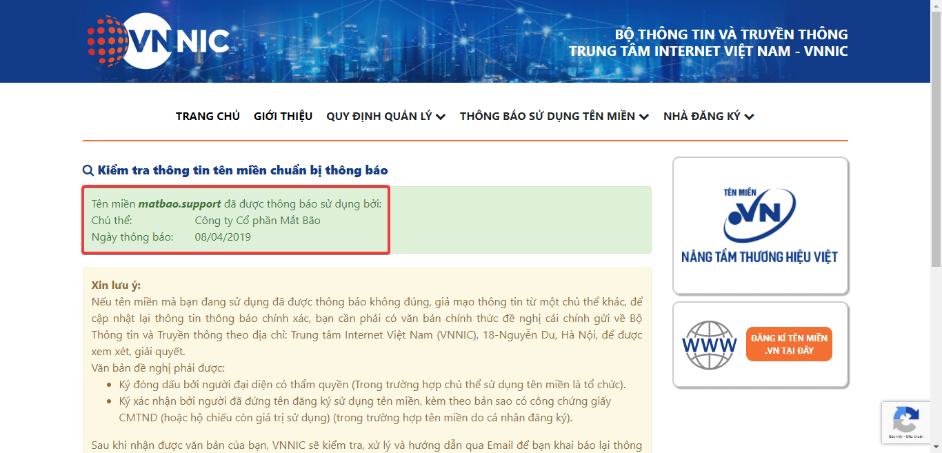Quy định về khai báo tên miền Quốc tế sau khi đăng ký (Tránh bị phạt tiền)
